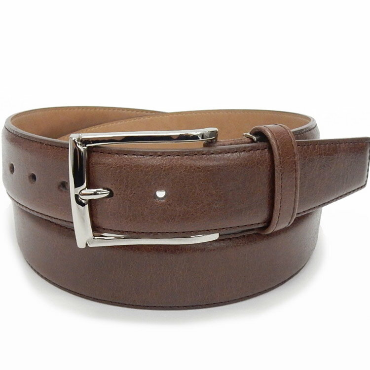〓UMBERT ROSSI〓日本製◆牛革◆メンズベルト チョコ茶 ビジネスベルト BT-HJ-05