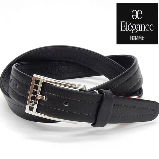 Elegance エレガンス〓日本製〓牛革 袋縫い◆メンズベルト◆黒 EE01 Elegance エレガンス〓日本製〓牛革 袋縫い◆メンズベルト◆黒 EE01