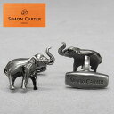 ◆サイモンカーター◆カフリンクス◇カフスボタン◇ELEPHANT/ゾウ(象)◇ガンメタ◇SMC-B36