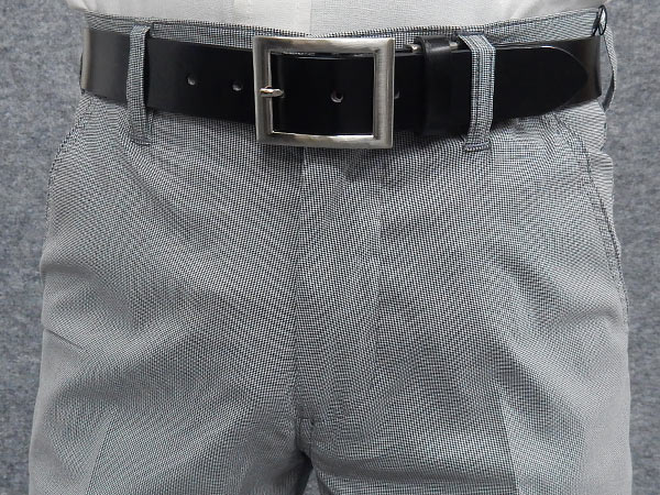 ★スリムノータック　スラックス　ビジカジ　春夏　ライトグレー　マイクロ千鳥格子　スーパーストレッチ　ウォッシャブル　ビジカジパンツ　79cm-110cm　T7805-A
