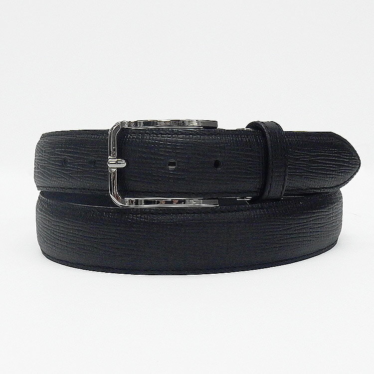 〓UMBERT ROSSI〓 Made in Japan ◆Genuine Leather◆Himeji Leather◆Men's Belt Black Business Belt BT-UH05