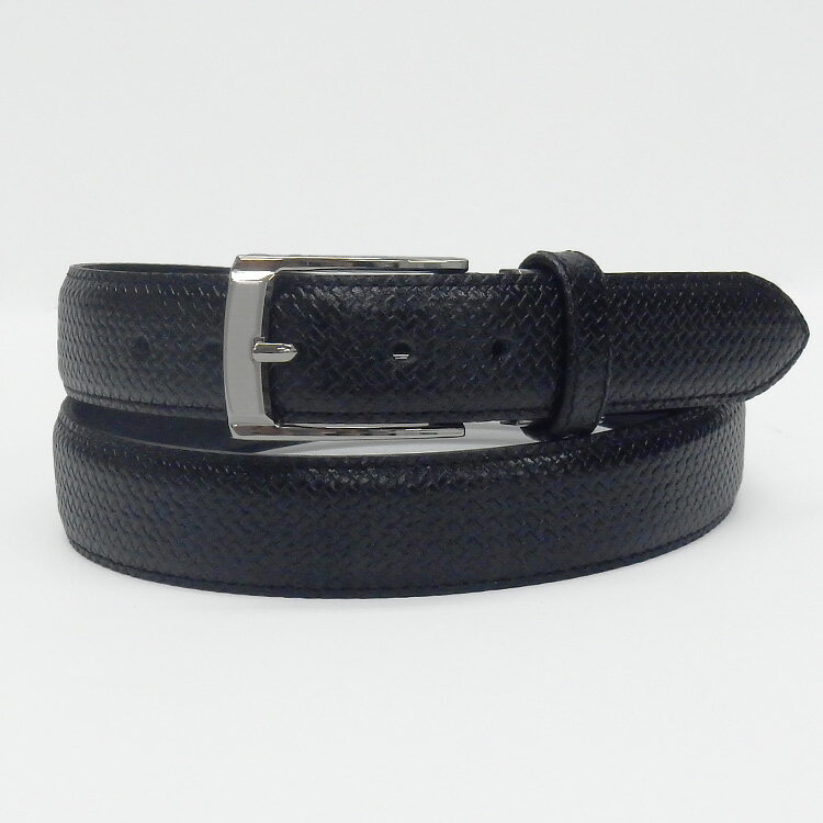 〓UMBERT ROSSI〓 Made in Japan ◆Genuine Leather◆Himeji Leather◆Men's Belt Black Business Belt BT-UH07