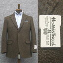 英国生地 Harris Tweed ハリスツイード ベーシックジャケット AB体 BB体 茶系ヘリンボーン シングル2釦 秋冬物 HT22209-58