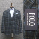 POLO B.C.S ポロ＆ Harris Tweed ハリスツイード スタイリッシュジャケット 紺系/格子 YA体 A体 兼用 秋冬物 POLO-HTJ02