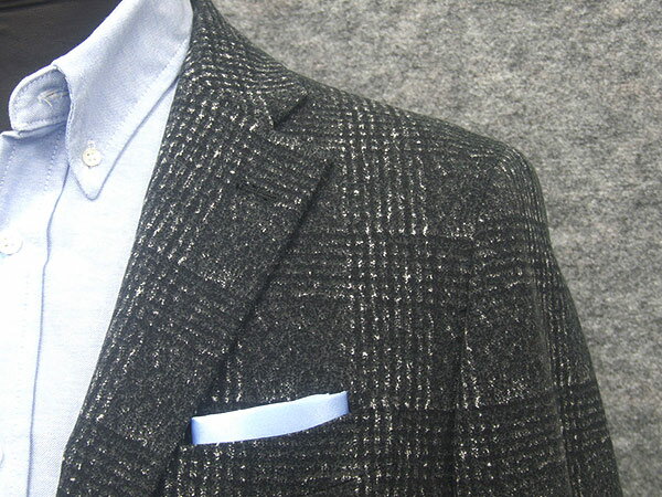 [renoma] レノマPARIS　秋冬物　ニット素材　ベーシック2釦シングルジャケット　濃グレー系［AB体]［BB体]　REJ2201-18