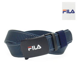 〓FILA〓フィラ　スマートロック　カジュアルベルト　ネイビー　3.5cm巾　ナイロンベルト　5FM022-40