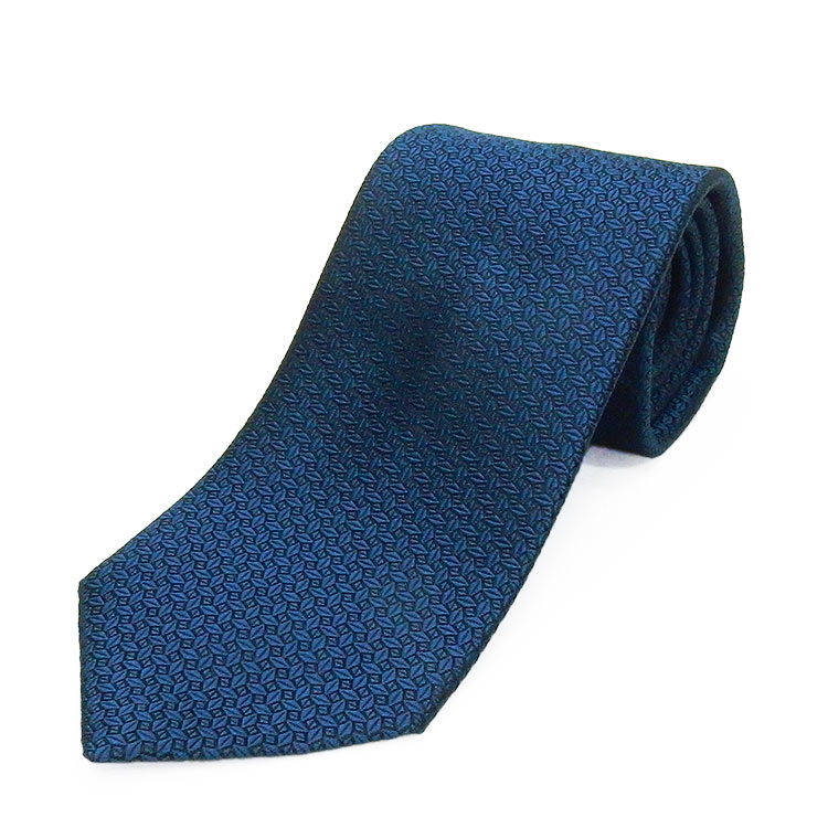 国産▼高品質ネクタイ 青紺 総柄 シルク100％ 京都縫製 メール便送料無料 KY-AK04