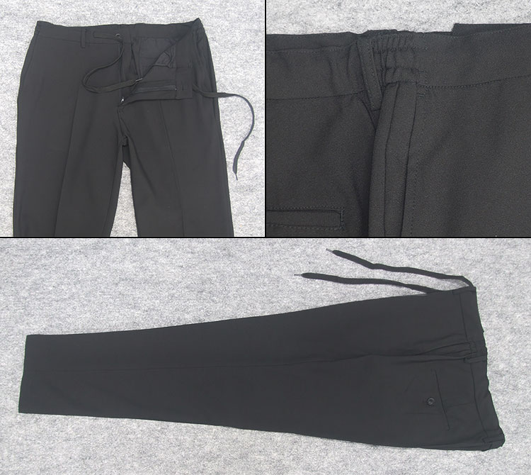 カジュアルテーラードスーツ　ウォッシャブル/ストレッチ 　スタイリッシュ2釦シングル　黒/無地　SS2556-09