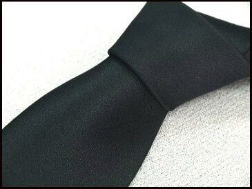 フォーマルネクタイ 黒 日本製喪章付葬式・葬儀・告別式サテン 無地 ポリエステル100% FNT01メール便可
