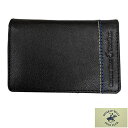 〓BEVERLY HILLS POLO CLUB〓 名刺入れ カードケース◆牛革◆黒◇ ポスト投函便送料無料 61B405-10(4)