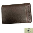 〓BEVERLY HILLS POLO CLUB〓 名刺入れ カードケース◆牛革◆チョコ茶◇ ポスト投函便送料無料 61B405-21