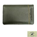 〓BEVERLY HILLS POLO CLUB〓 名刺入れ カードケース◆牛革◆グリーン系◇ ポスト投函便送料無料 61B405-50