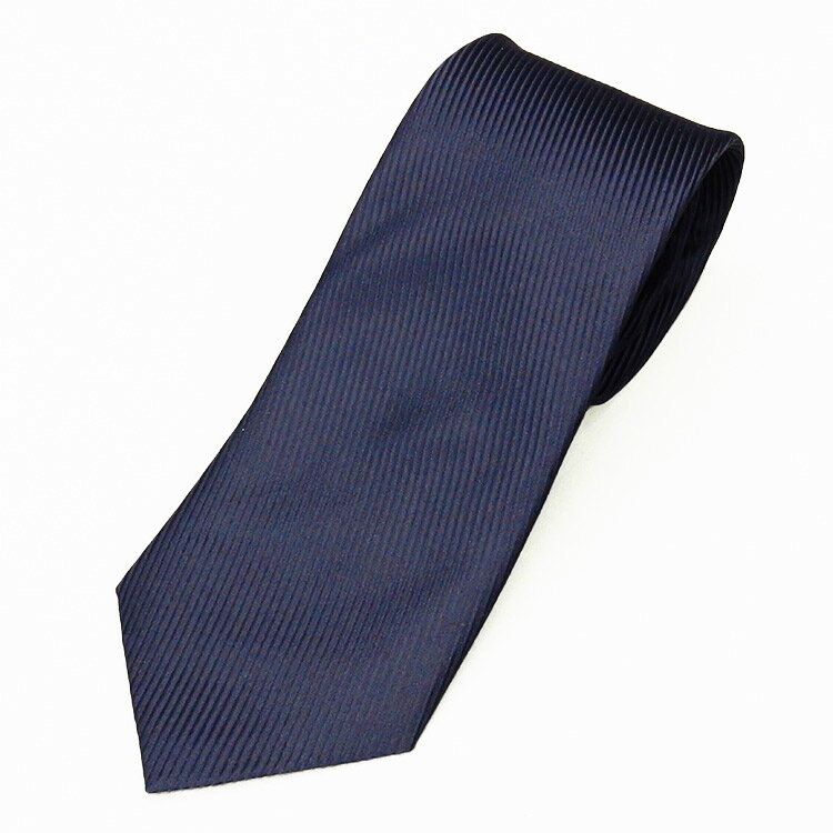 京都西陣織 紺経(こんだて) ネクタイ シルク100％ 濃紺/縦綾（無地調） メール便OK NJ-NV09