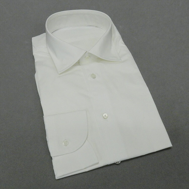 Other - ワイシャツ【SHIRTSBAR】日本製　白　綿100%　無地　セミワイドカラー　ドレスシャツ　スリム　SBR125107-01