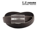 〓U.P renoma〓メンズベルト◆チョコ茶◇レノマ◇巾29mm◇ビジネスベルト◇フィットバックル 100cm対応 51R334-21