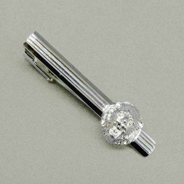 ☆訳あり ◆礼装◆ネクタイピン/タイバー◆ シルバー ライオン メール便可 acc-tb05