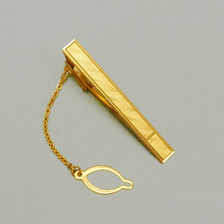 ☆訳あり ◆礼装◆ネクタイピン/タイバー◆チェーン付 ゴールド メール便可 acc-tb12