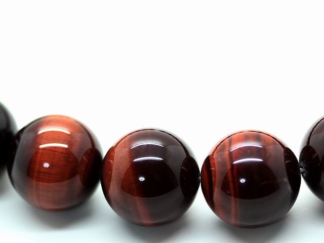 レッドタイガーアイ 20mm ネックレス メンズ