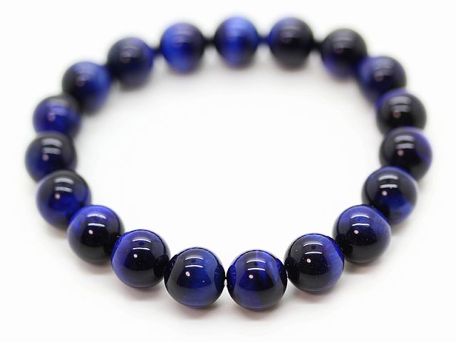 樂天商城 - ブルー タイガーアイ 10mm パワーストーン 数珠 ブレスレット メンズ