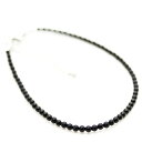 アンクレットブラックオニキス3mm メンズ レディース