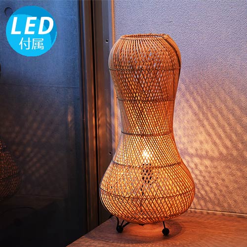 【LED電球付】フロアスタンドライト アルース 照明 アジアン アジアン照明 リモコン 間接照明 おしゃれ照明 フロアライト スタンド ランプ インテリア 癒し 和モダン ダイニング バリ リビング 北欧 和風 和室 寝室 プレゼント 6畳 8畳 ナチュラル 54cm 送料無料 再のサムネイル