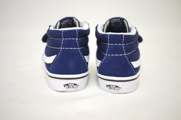 今だけ15％オフ！VANS SK8-MID REISSUE V PATRIO BLUE/TRUE WHITE KIDS 子供サイズ ベルクロ