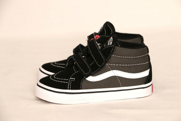 今だけ15％オフ！VANS SK8-MID REISSUE V BLACK/CHARCOAL KIDS 子供サイズ ベルクロ