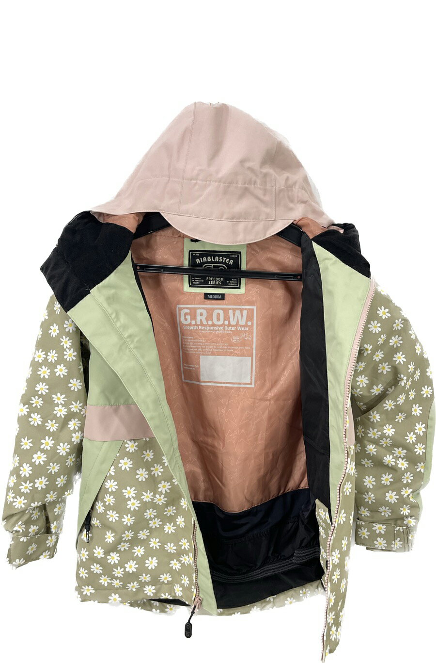 23-24 AIRBLASTER(エアブラスター) YOUTH TRENCHER FULL ZIP TAN DAISY MEDIUM（8-10）キッズ ジャケット 2