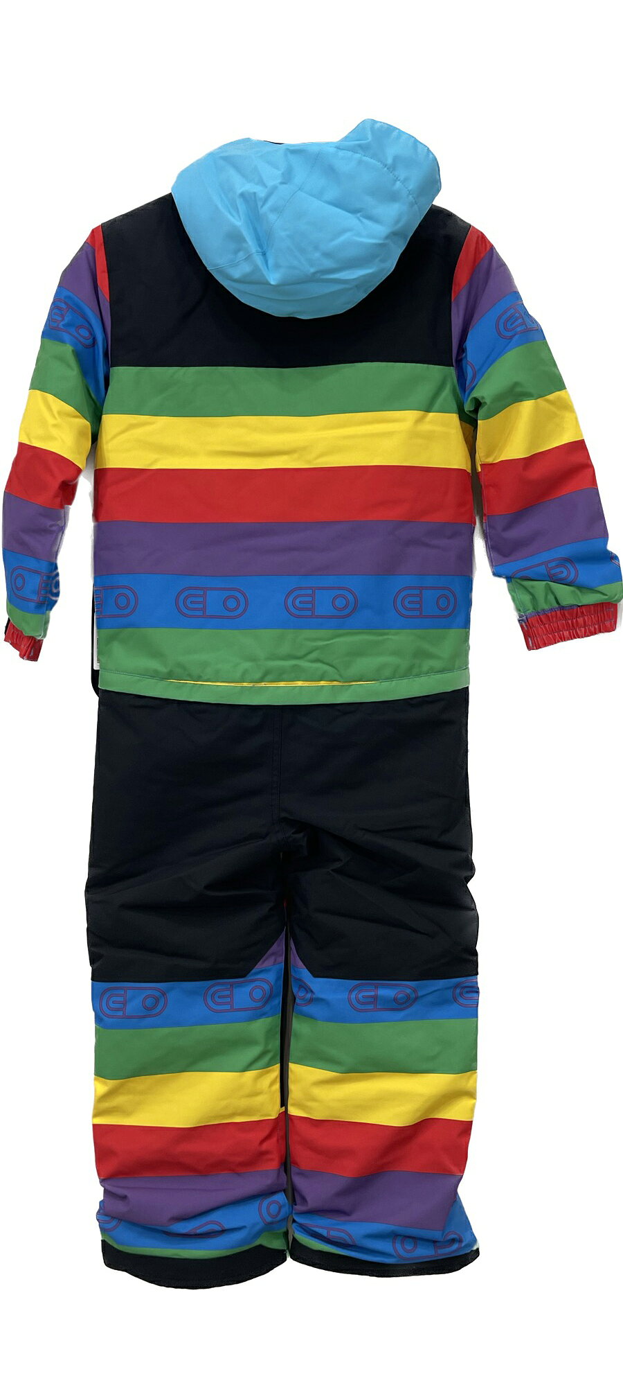 23-24 AIRBLASTER(�����֥饹����) YOUTH FREEDOM SUIT ��RAINBOW STRIPE MEDIUM��8-10�˥��å� ������