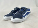 VANS OLD SKOOL V KIDS NAVY/TRUE WHITE バンズ オールドスクール シューズ スニーカー 子供 キッズ 国内正規品