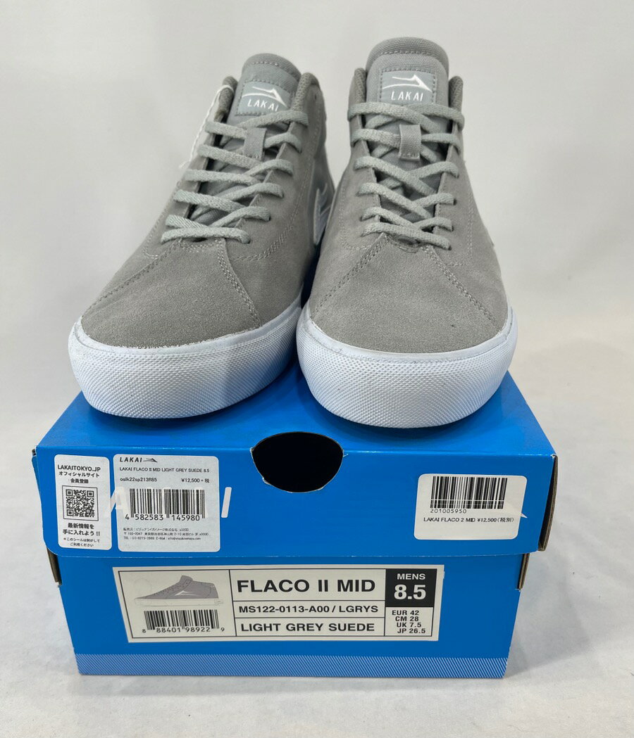 LAKAI FLACO 2 MID LIGHT/GREY/ SUEDE ラカイ シューズ 国内正規品