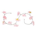【装飾品 ひな祭り・お花見】ショートシルク桜ガーランド 36個