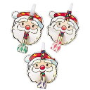 【クリスマス】サンタお面巻鳥(25入)【即納商品 ピロピロ ピーヒャラ 吹き戻し】