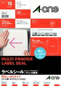 樂天商城 - エーワン ラベルシール［レーザープリンタ］ 厚みしっかりタイプ　マット紙・ホワイト 28412