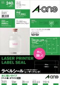 樂天商城 - エーワン ラベルシール［レーザープリンタ］ 水に強いタイプ　マット紙・ホワイト 31371
