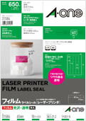 エーワン ラベルシール［レーザープリンタ］ 光沢フィルム・透明 31584