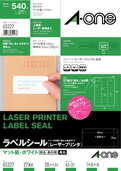 樂天商城 - エーワン ラベルシール［レーザープリンタ］ マット紙・ホワイト A4 27面 四辺余白付 65227
