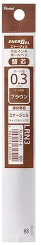 樂天商城 - ぺんてる　エナージェルリフィル0.3 ブラウン XLRN3-E(10本)