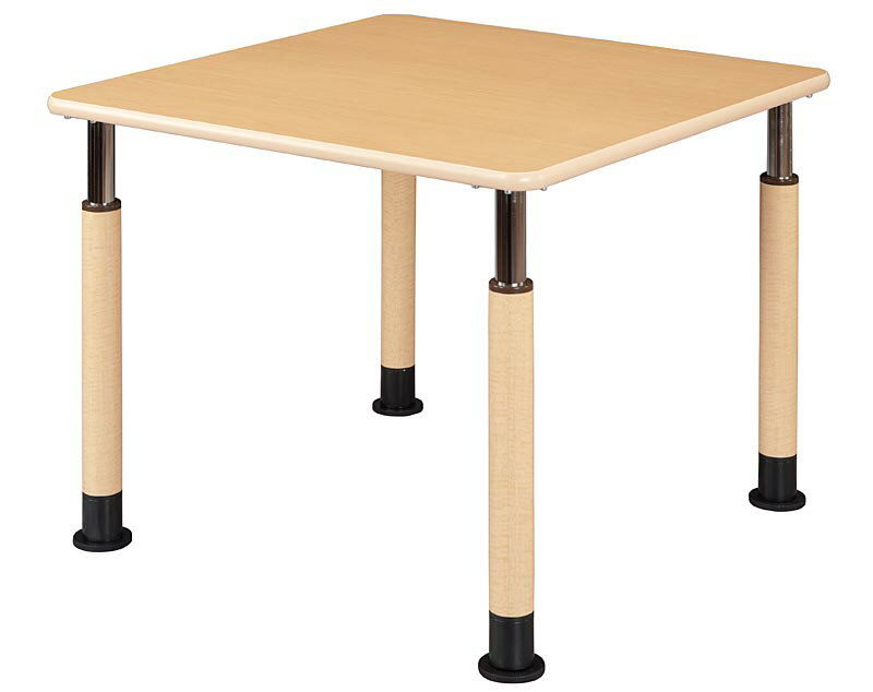 HITECHWOOD【ハイテクウッド】　介護・福祉用昇降テーブル　4本固定脚タイプ　UFT-4T9090-L1 W900xD900xH596～796mm
