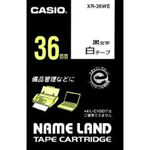 カシオ計算機 ネームランド用テープ XR-36WE 白黒36mm カシオ計算機 ネームランド用テープ XR-36WE 白黒36mm