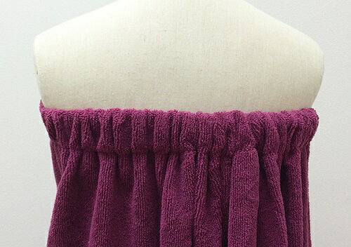 【送料無料】【まとめ買い】マイクロファイバーラップガウン（ワインレッド）10枚セット