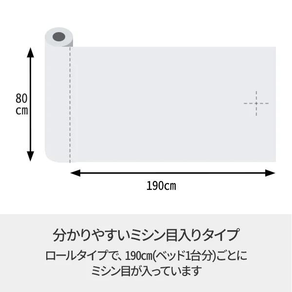 静音ペーパーシーツ (防水・やわらかタイプ) 幅80cm×長さ95m ブラウン [2]