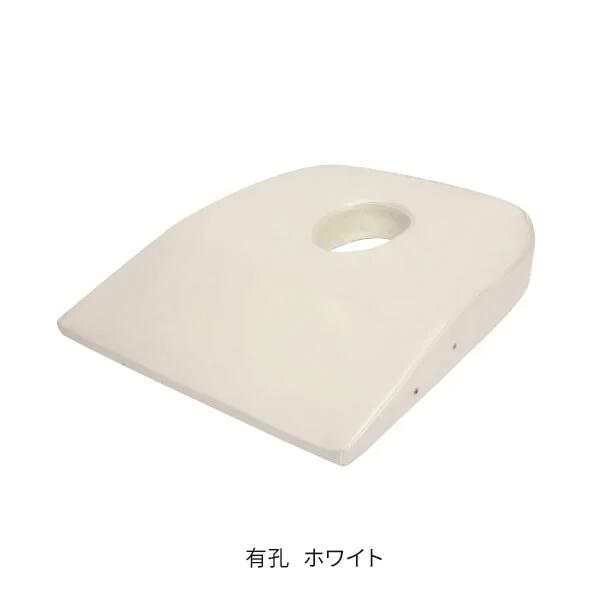 胸当てマクラ (有孔)(エアホール付き) ホワイト（エステ枕・マッサージ枕）