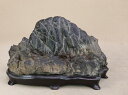 【水石】 宇和島産 抹香石(台座付)【自然石 鑑賞石 天然石 盆石】いよじ園
