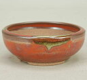 【伊予路園】【盆栽鉢】 小石原焼/太鼓鉢(ミニ)辰砂釉 【高さ:3.5cm 径:9cm】【ミニ鉢〜小鉢】