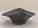【盆栽鉢】 時代鉢 備前焼 陣笠捻り鉢(左右25cm)いよじ園
