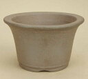 【伊予路園】【盆栽鉢】 小石原焼/外縁深丸鉢(焼締) 【径:約12.5cm 高:約7.5cm】【大きめの小品鉢】