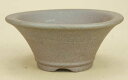 【伊予路園】【盆栽鉢】 小石原焼/陣笠反り縁丸鉢(焼締)【小品サイズ】 【口径:10.5cm 高:4.7cm】