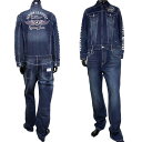 【お買い物マラソン ポイント5倍】バンソン vanson デニム ツナギ メンズ インディゴA NVAO-301