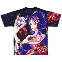 抜刀娘 和柄 半袖 Tシャツ メンズ 黒 col25 232838